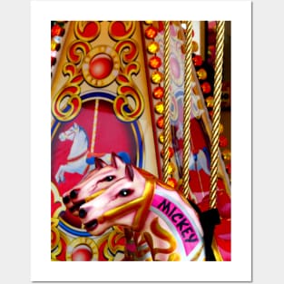 Funfair Carousel Horses Posters and Art